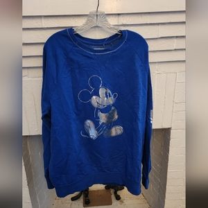 NWT Walt Disney World Blue Mickey Mouse Men's XL Sweatshirt